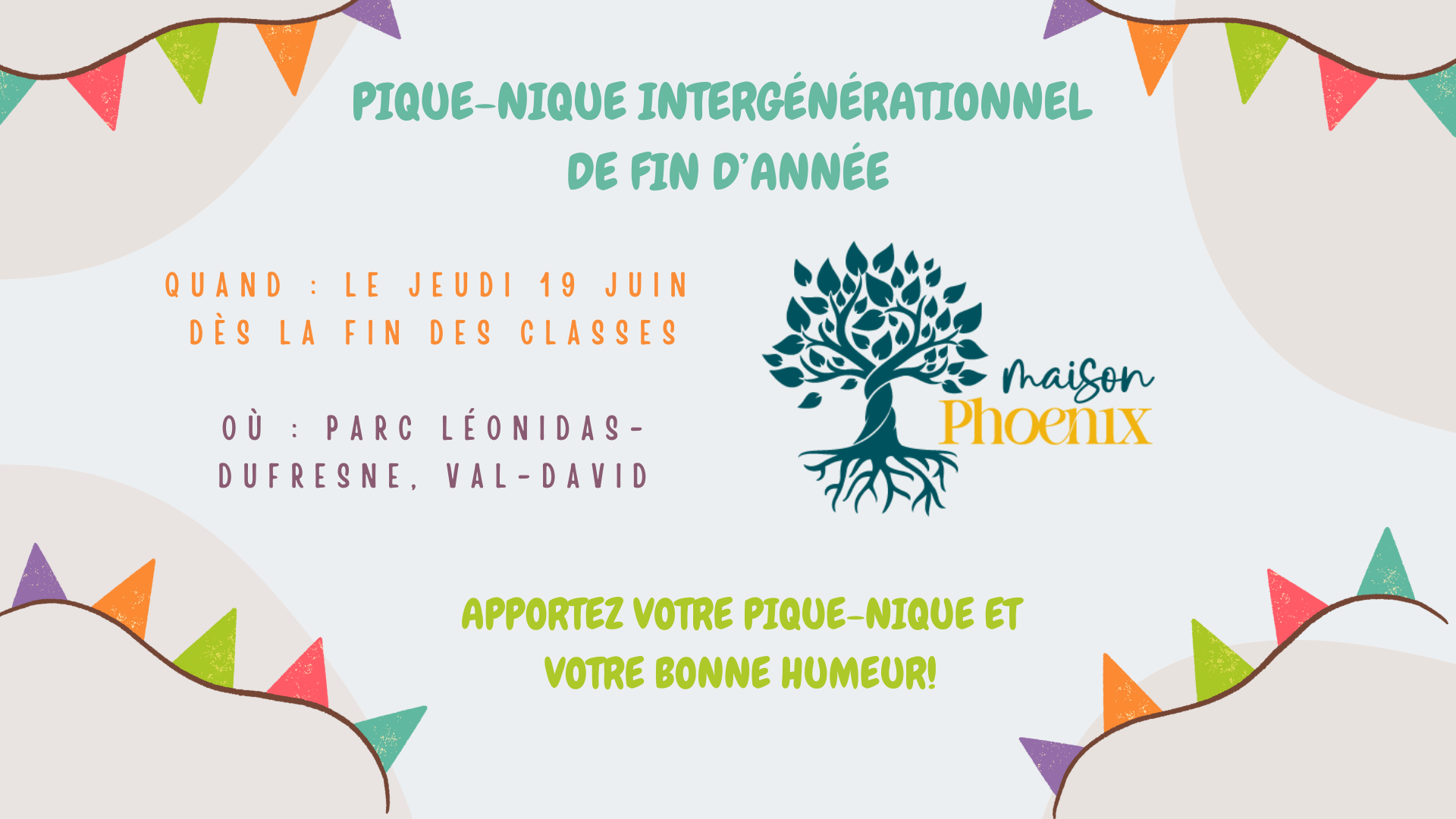 Un pique-nique festif pour tisser des liens intergénérationnels!